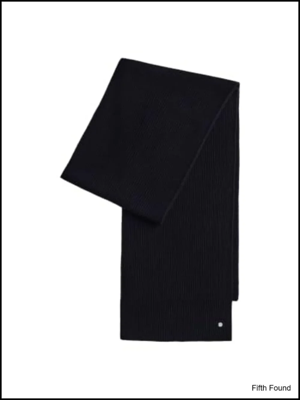 Wool Cashmere Blend Ribbed Knit Scarf Warm Vertical Rib Wrap